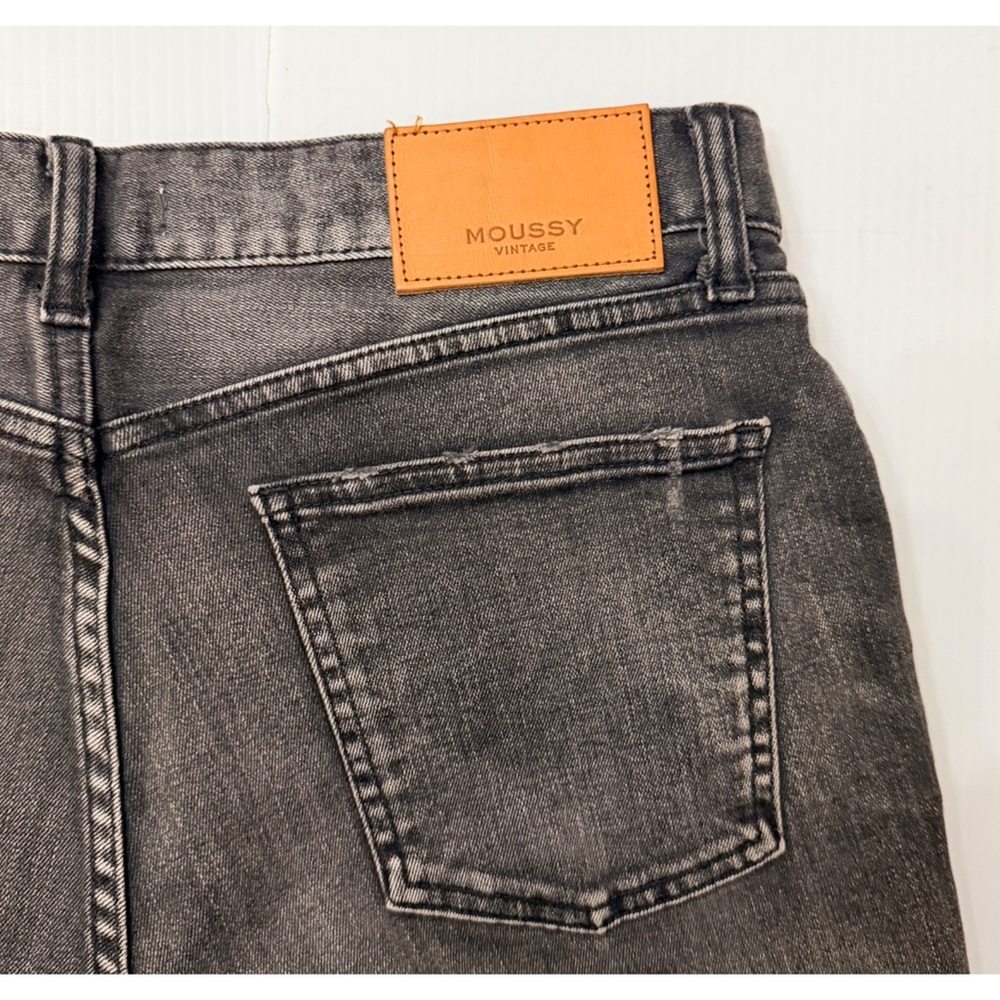 Moussy Vintage Westcliffe Raw Hem Ankle Crop Grey Jeans - 30 - Picture 3 of 9